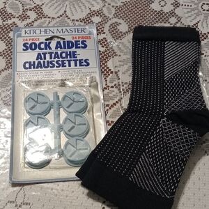Men's Black Patterned Dress Crew Socks